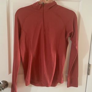 Rust colored half zip carhart too